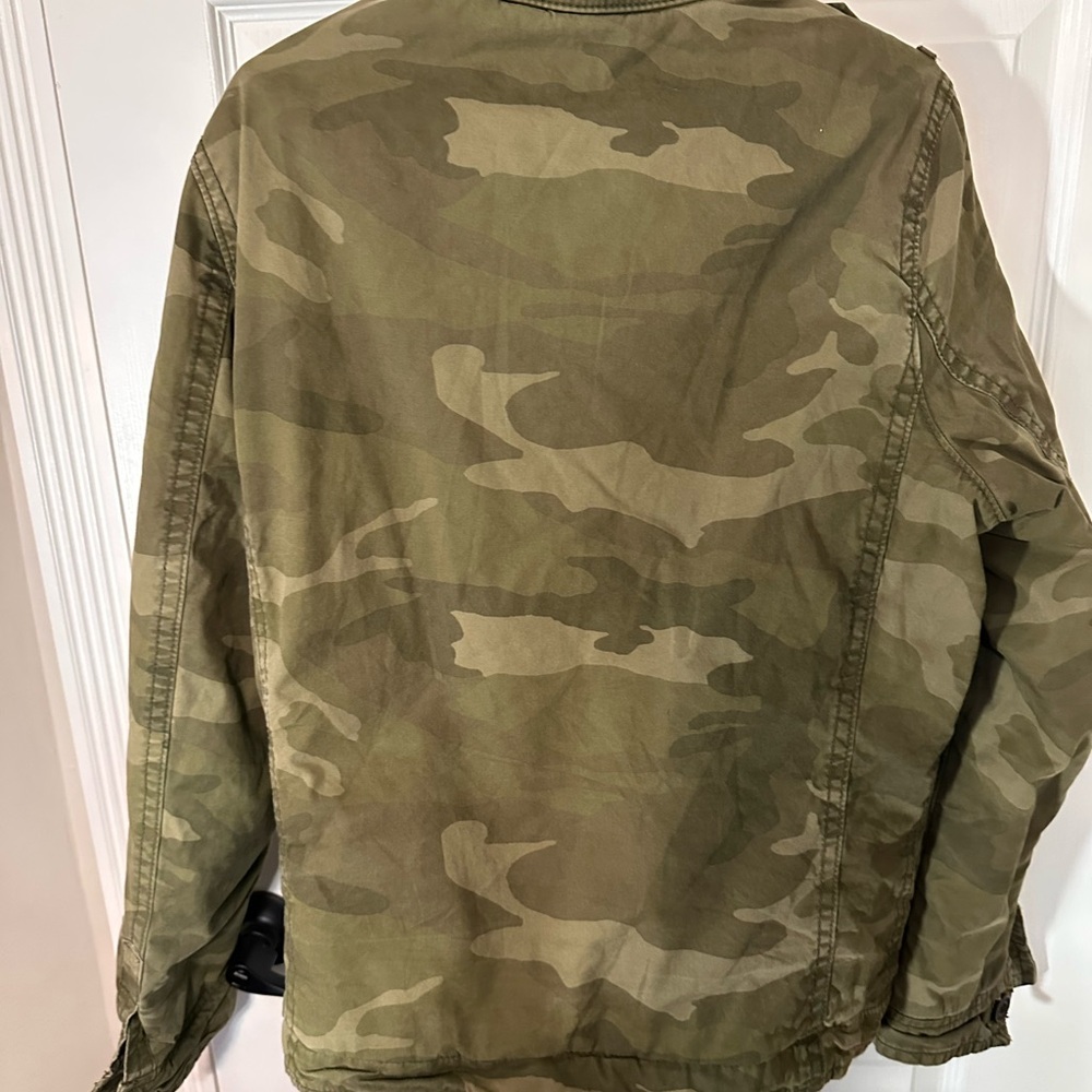 Abercrombie & Fitch OD Green Camo Coat - Medium - Picture 2 of 7
